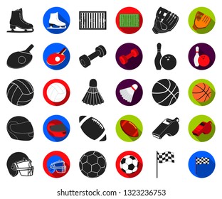 Furniture and interior black,flat icons in set collection for design. Home furnishings vector isometric symbol stock web illustration.