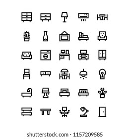 Furniture and Interior Icon Set