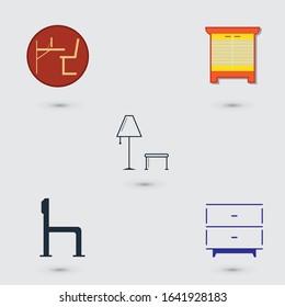 Furniture and interior logo template design, for web element