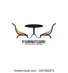 Ilustración vectorial del logotipo interior del mobiliario
