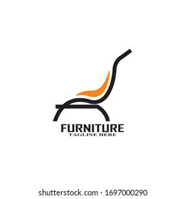 Ilustración vectorial del logotipo interior del mobiliario
