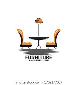 furniture interior logo vector icon illustration
