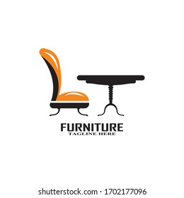 furniture interior logo vector icon illustration
