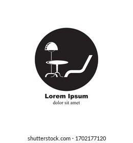 furniture interior logo vector icon illustration
