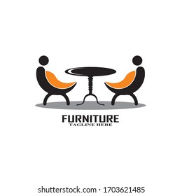 furniture interior logo vector icon illustration
