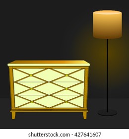 Furniture for Interior.  Modern living room. Vector illustration.