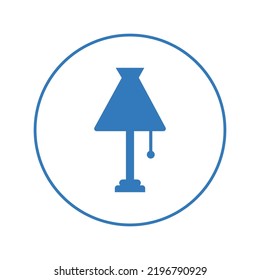 Furniture interior table lamp icon | Circle version icon |