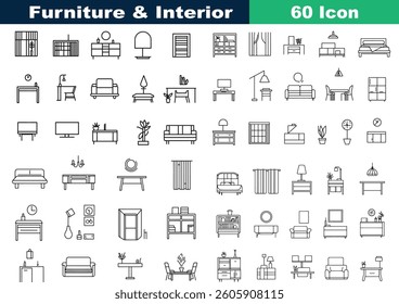 Furniture and Interior Vector Icon