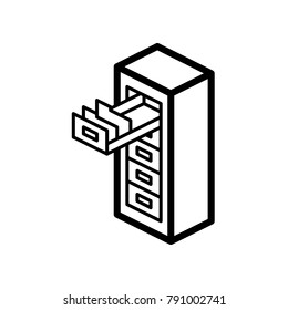 Furniture ISO - Open Filling Cabinet