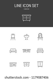 Furniture Line icon