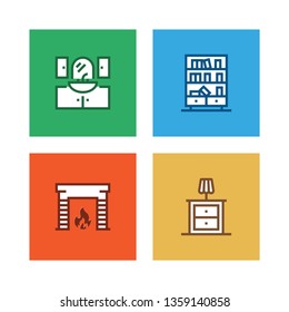 FURNITURE LINE ICON SET