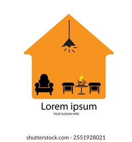 A furniture logo with a black color scheme exudes sophistication, elegance, and modernity.