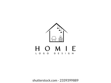 furniture logo. creative company logo design. home interior  logo. creative modern minimal design .furniture interior  logo.