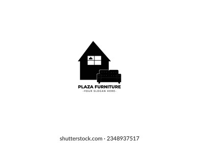 furniture logo design concept illustration