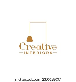 Diseño del logotipo del mobiliario con concepto creativo. diseño del logotipo de la galería de muebles