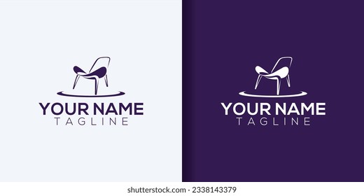 Furniture logo design with creative concept