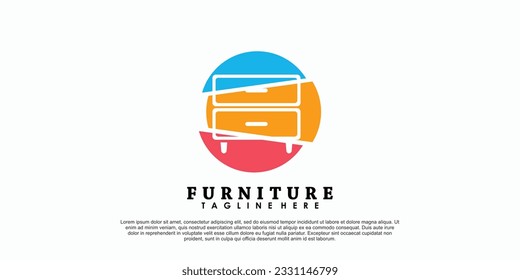 furniture logo design with modern concept