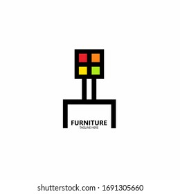 Furniture Logo , Design Modern Kitchen Icon Vector.