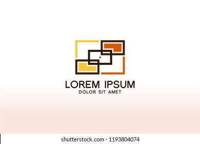 Furniture logo design. Modern symbol template design. Vector icon illustration
