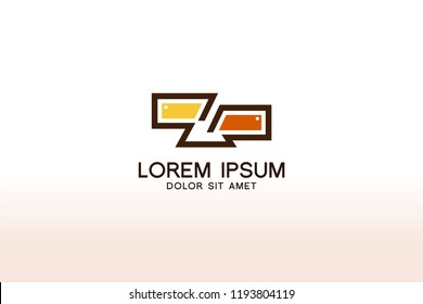 Furniture logo design. Modern symbol template design. Vector icon illustration