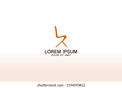 Furniture logo design. Modern symbol template design. Vector icon illustration