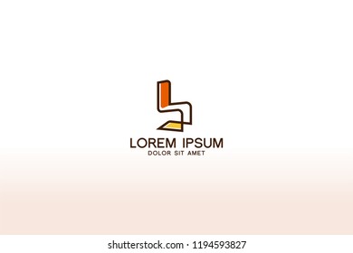 Furniture logo design. Modern symbol template design. Vector icon illustration
