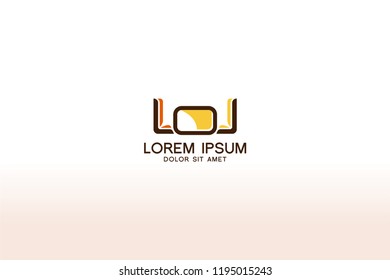 Furniture logo design. Modern symbol template design. Vector icon illustration
