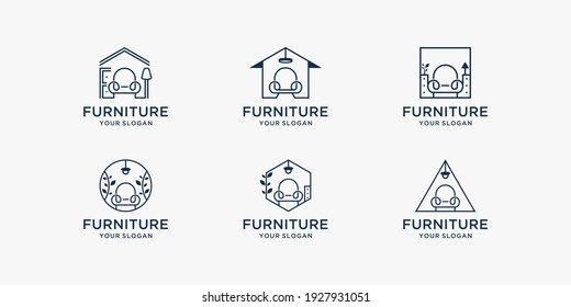 Furniture logo design template inspiration