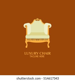 Furniture logo  design template. Vector illustration with flat style
