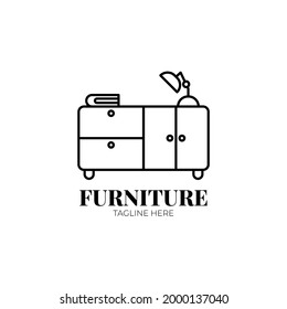 Furniture Logo Design Template.Vector Illustration