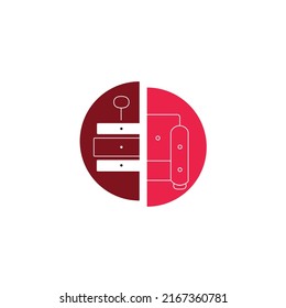 Furniture logo design Furniture vector