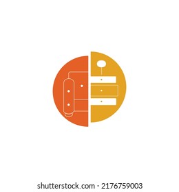Diseño del logotipo de muebles Vector de muebles