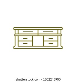 Furniture Logo Design Vector Template. Symbol and icon of chairs, sofas, tables, and home furnishings.