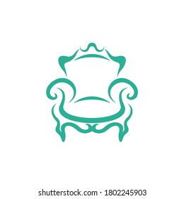 Furniture Logo Design Vector Template. Symbol and icon of chairs, sofas, tables, and home furnishings.