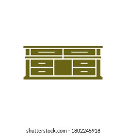 Plantilla de vectores de diseño con logotipo de mobiliario. Símbolo e ícono de sillas, sofás, mesas y mobiliario casero.