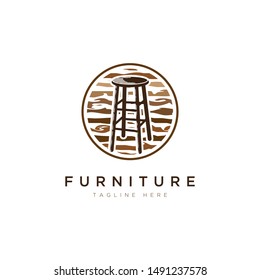 furniture logo design.Symbol and icon of chairs, sofas, tables, and home furnishings