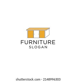 Vector de diseño de iconos de logotipo de muebles 