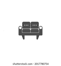 Icono de logotipo de muebles vector plantilla de diseño plano