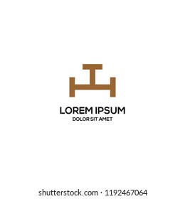 Furniture Logo. Modern design. Vector illustration.