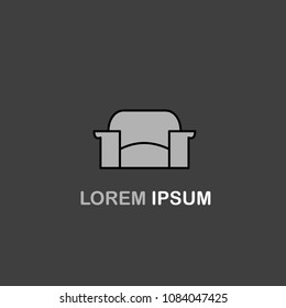 Furniture logo modern. template design. vector illustration
