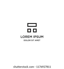 Furniture logo. Modern template design. Vector icon illustration.