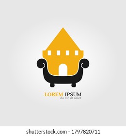 Furniture logo. Modern template design, vector icon illustration