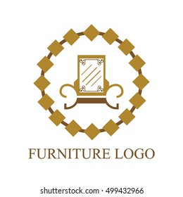 Furniture logo set