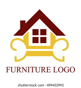 Furniture logo set