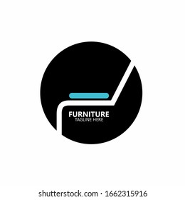 furniture logo and Sofa icon. Vector illustration