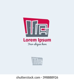Furniture logo template. 