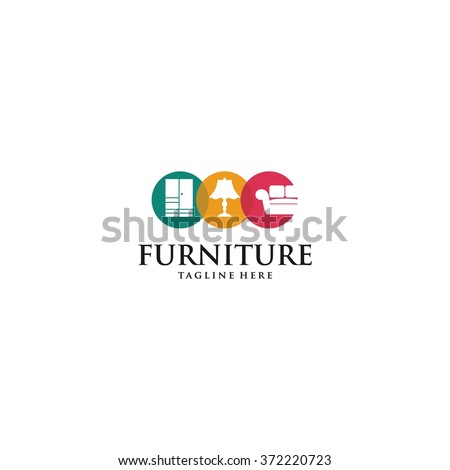 Furniture Logo Template Stock Vector (Royalty Free) 372220723