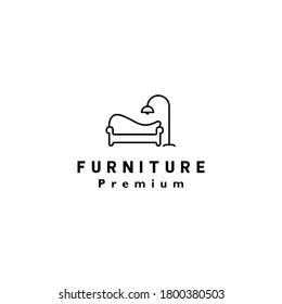 Furniture Logo Template Chair Sofa Lamp Stock Vector (Royalty Free ...