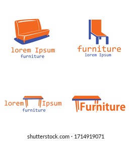 furniture logo template.  company logo design.