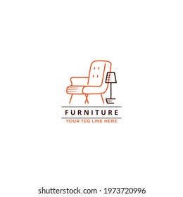 Furniture Logo Template Corporate Icon Logotype Stock Vector (Royalty ...